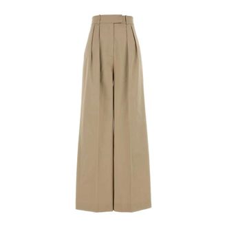 Anine Bing Wide Trousers, female, Beige, Size: 2XS Lou Pants
