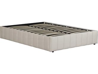 Habitat et Jardin Cama Doble De Terciopelo Con Caj&oacute;n Y Somier <> - Beige - 160 X 200 Cm