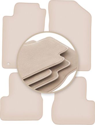 OEM Alfombrillas Beige Premium Para: Peugeot 206 Hatchback, Sw, Familiar, Cc, Cabrio 1998-2010