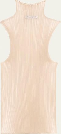 Aisling Camps Sleeveless Modern Mist Sheer Turtleneck