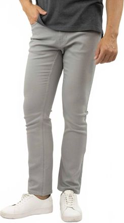 Jachs NY Straight Fit 5 Pocket Summer Commuter Pants In Light Grey