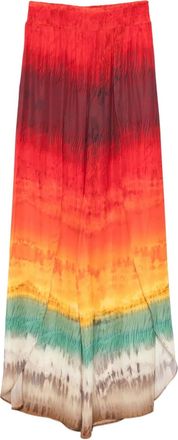 Alice & Olivia Pantaloni Larissa Open Pleat - Rosso