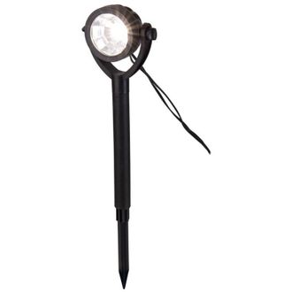 N&auml;ve Naeve Nomi L&aacute;mpara Led Solar Para Exteriores Con Punta Negra, Sensor De Amanecer A Anochecer, 3000 K, Ip44