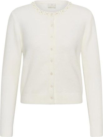 Kaffe Selly Cardigan - Dames - Vesten - Wit - XS - Truien & Vesten