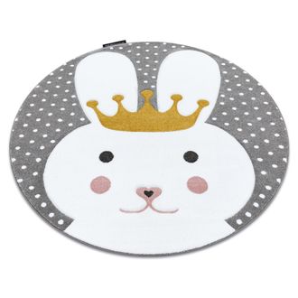 RugsX RugsX Petit Rug in Grey | Size: 160 cm diameter