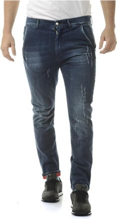 Daniele Alessandrini Klassieke Denim Jeans - Heren - Slim Fit Jeans - Blauw - W30 - Denim - Jeans