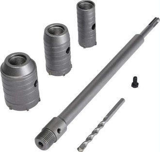 OEM [nunca Usado] Juego De Sierras De Corona De &Oslash;30 Mm, 40 Mm Y 50 Mm - Sierra De Corona Para Hormig&oacute;n, Ladrillo, Piedra Y Cemento - Varilla De Extensi&oacute;n 