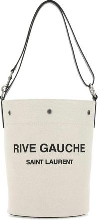 Saint Laurent Rive Gauche Emmer Tas - Dames - Schoudertassen - Wit - ONE Size - Leer - Tassen