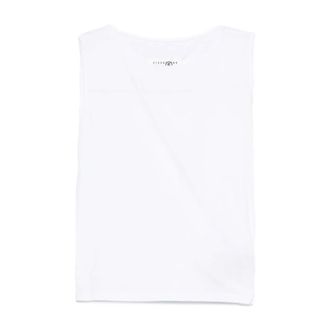 Maison Margiela Sleeveless Tops, female, White, Size: XS Sleeveless Tops