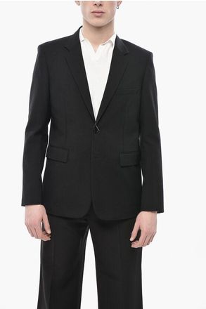 Saint Laurent Two-Button Virgin Wool Jacket With Single Vent And Classic L size 52
