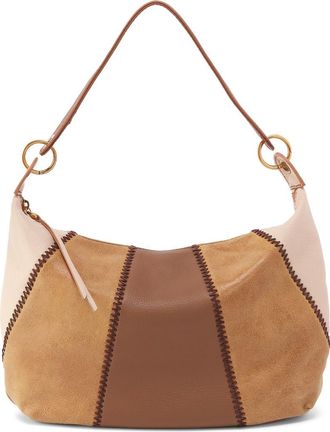 Hobo Opal Leather Shoulder Bag in Timber Brown at Nordstrom
