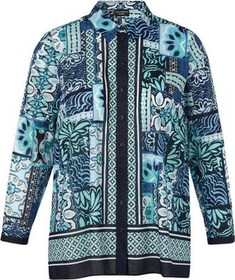 Via Appia Due Dames, Blouses & Shirts, Veelkleurig, Maat: M Viscose