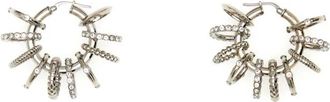Amina Muaddi Multi Ring Hoop Big - Dames - Oorbellen - Grijs - ONE Size - Accessoires