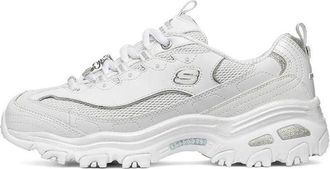 Skechers (WMNS) Skechers D lites 1.0 White/Silver 12241-WSL
