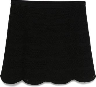 Tom Ford Minirok met geschulpte zoom - Dames - Korte rokken - Zwart - M - Rokken