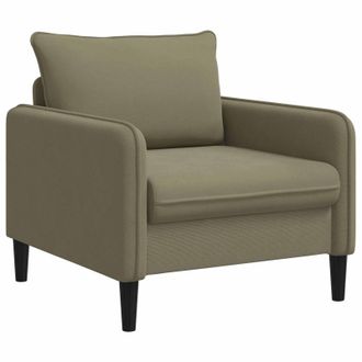vidaXL Poltrona Xl Cachi Velluto Vidaxl