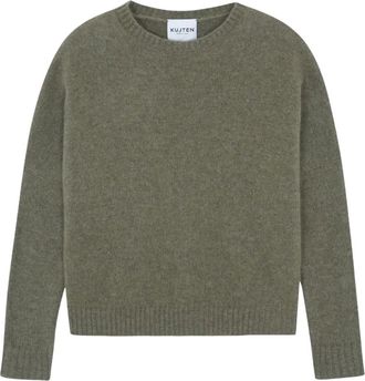 Kujten Maglione girocollo in cashmere - Verde