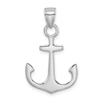 Diamond2Deal 14k Gold Anchor Pendant