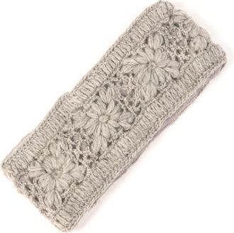Nirvanna Designs Flower Crochet Headband- SOLIDS in Ash at Nordstrom