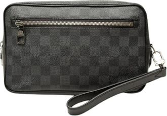 Louis Vuitton Pre-owned Kasai Clutch - unisex - Pre-owned - Zwart - Maat: ONE Size Zijde