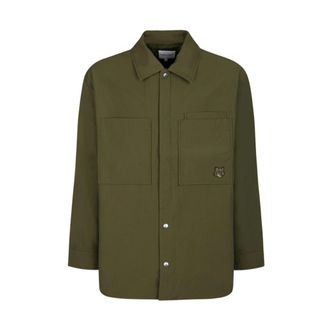 Maison Kitsun&eacute; Stylish Jacket for Men - male - Maison Kitsun&eacute; - Light Jackets - Green - M - Jackets