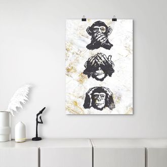 Leonique Poster »Affen« Tiere 1 Stk. tlg