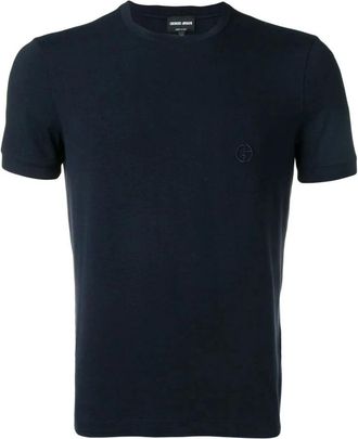 Giorgio Armani Ubsg T-shirt - Heren - T-shirts - Blauw - M - Tops