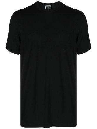 Giorgio Armani Smooth Crewneck Cotton T-Shirt