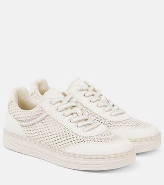 Jimmy Choo London Sneakers Rimini in mesh e nabuk