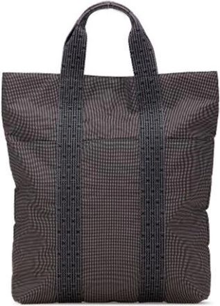 Herm&egrave;s Pre-owned Tote Bags, female, Gray, Size: ONE SIZE Pre-owned Herline Cabas Tote Bag