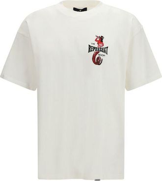 Represent Witte Katoenen T-Shirt