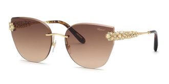 Chopard SCHL05S 300K Womens Sunglasses Gold Size 59