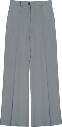 P.A.R.O.S.H. Wide-Leg High-Waist Trousers With Front Button Closure