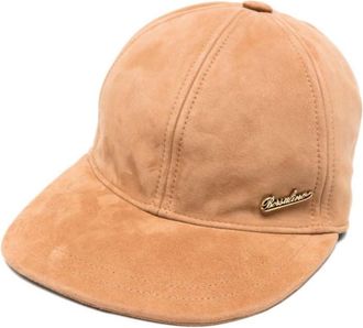 Borsalino Light Brown Logo Baseball Hat