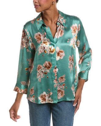 L'agence Lagence Dani Silk Blouse