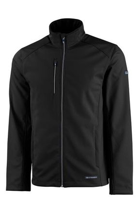 Cutter & Buck Evoke Softshell Jacket in Black at Nordstrom, Size Xxx-Large