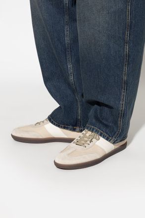 Tod's Leather Sports Shoes, Mens, Beige