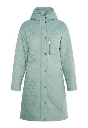Usha Lichtgewicht gewatteerde jas Dames Muntgroen
