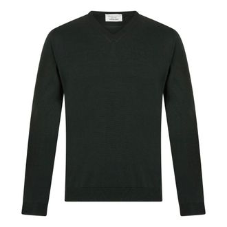 Roberto Collina V-hals Trui van Wol - Heren - Truien - Grijs - Maat: 2XL Wol
