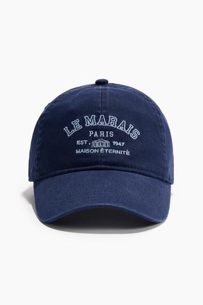 H&M Twillcap mit Motivstickerei - Marineblau/Le Marais