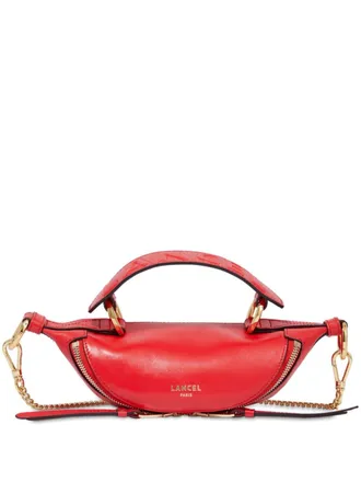 Lancel Origami leather mini crossbody bag - Red