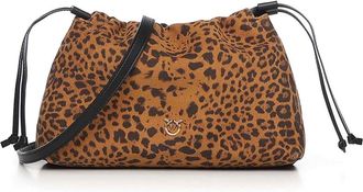 Pinko Small Suede Shoulder Clutch