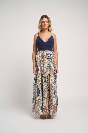 Guadalupe Design Seneiya Crochet Dress in Blue at Nordstrom, Size X-Small