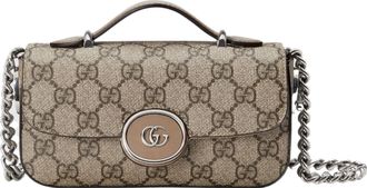 Gucci (WMNS) Gucci Petite GG Mini Bag Beige Ebony 760194-92TIG-9770
