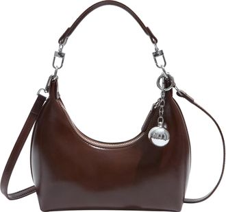 Generic Shoulder Bag PU Leather Crescent Handbag Hobo Crossbody Bag for Women (Brown)