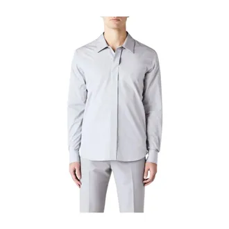 Alexander McQueen Heren, Overhemden, Grijs, Maat: 3XL