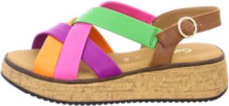 Gabor Wig sandalen voor dames in effen kleuren - Dames - Sleehakken - Veelkleurig - 38 1/2 EU - Schoenen