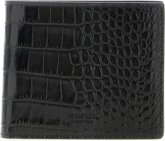 Tom Ford Crocodile Wallet Portafogli Nero-Uomo
