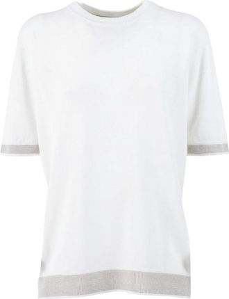 PESERICO Maglia - Heren - Ronde hals truien - Wit - S - Truien & Vesten