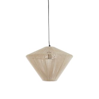 Light & Living L&aacute;mpara Colgante - Felida - Beige - Algod&oacute;n - &Oslash; - Light&living